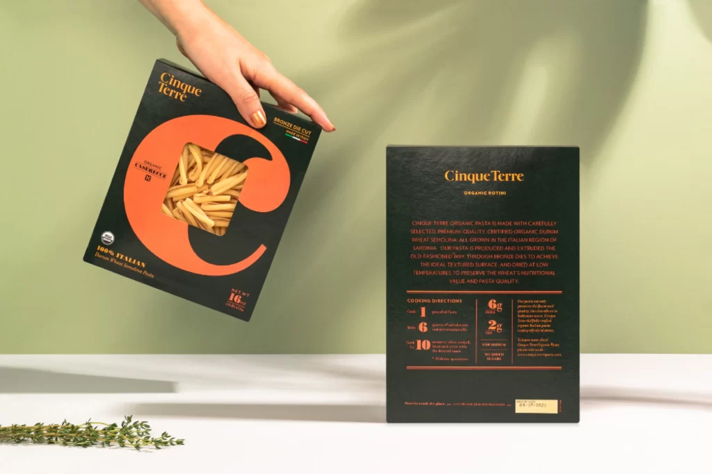 Pasta Cinque Terre Organic Black Orange