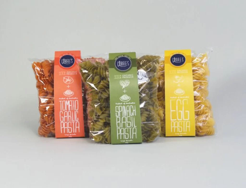 Pasta Colorful Modern Typography Organic