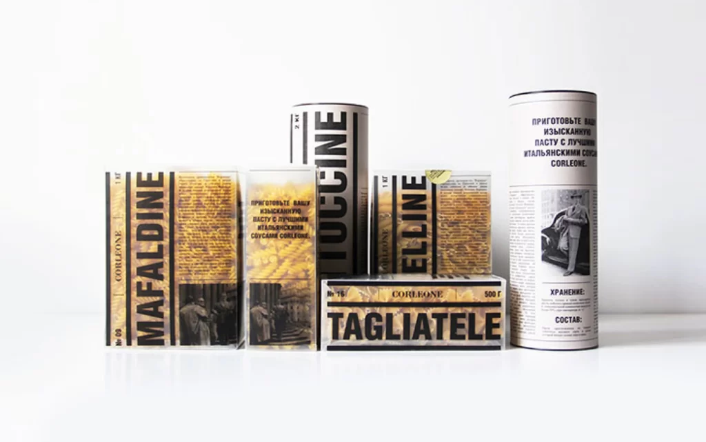 Pasta Corleone Blackwhite Yellow