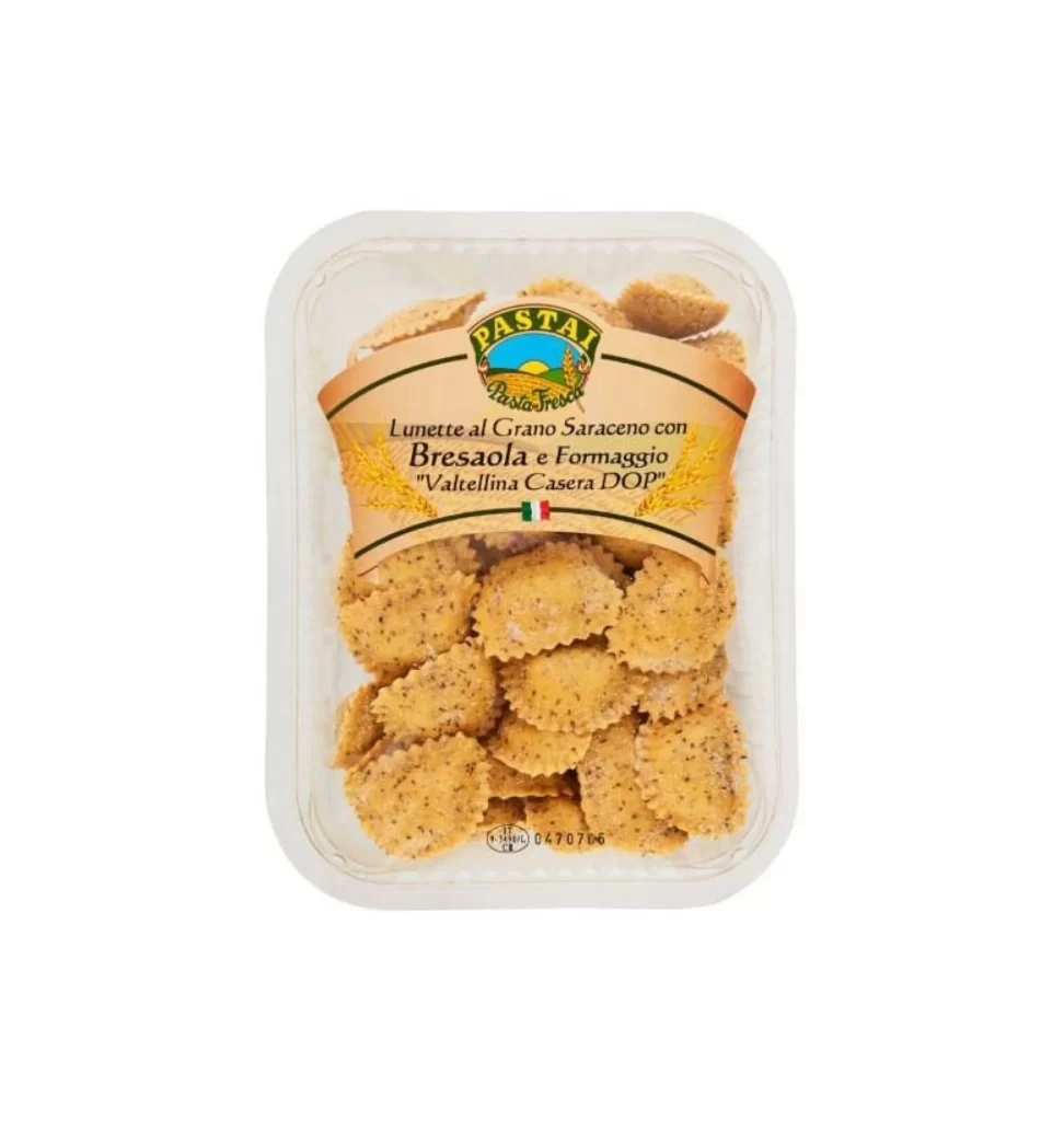 Pasta Crackers Pastai Brand Beige Green Yellow Rustic