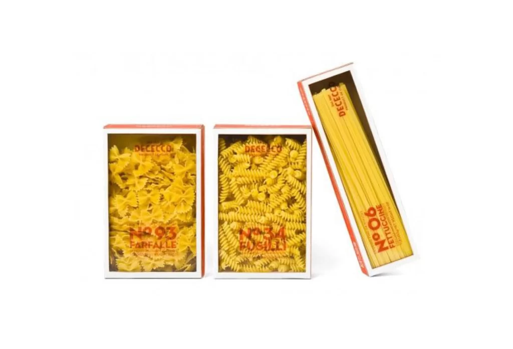 Pasta Dececco Yellow Red White