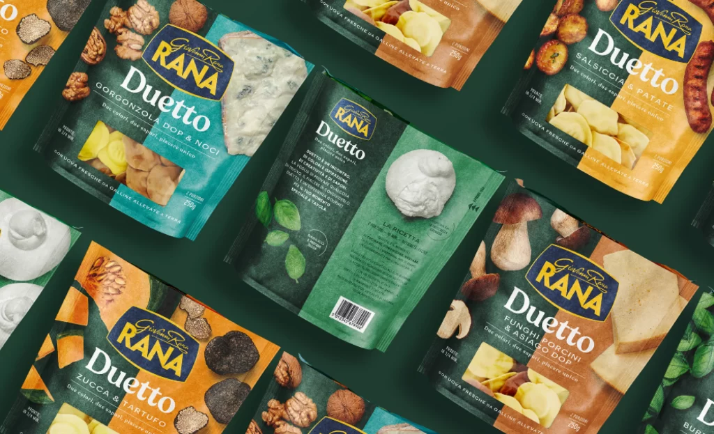 Pasta Duettos Rana Green Yellow Orange