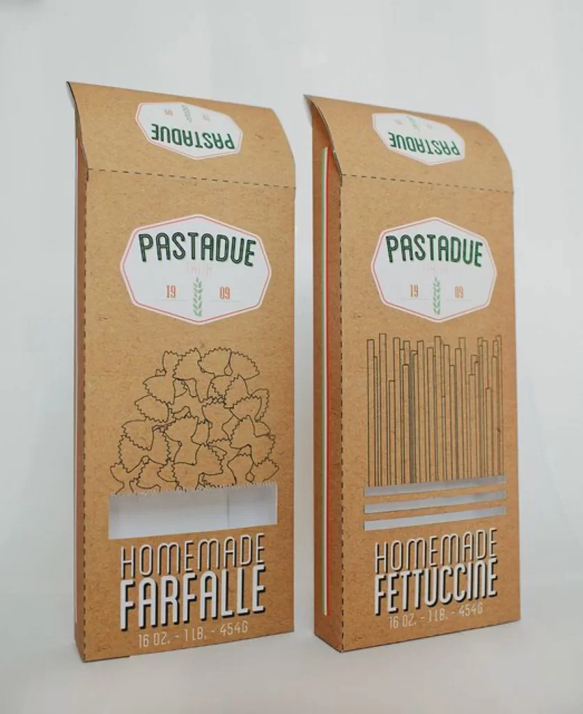 Pasta Farfalle Fettuccine Pastadue Brown Green White