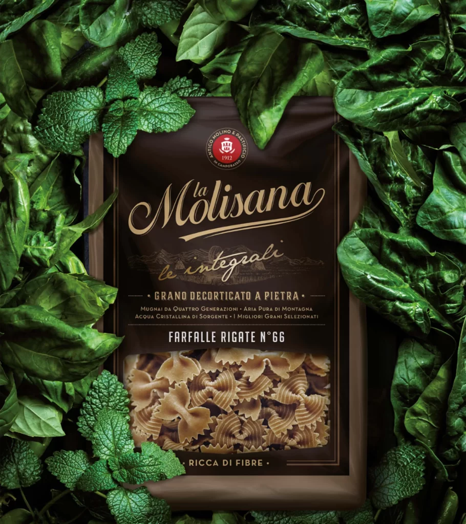 Pasta Farfalle Molisana Brown Green