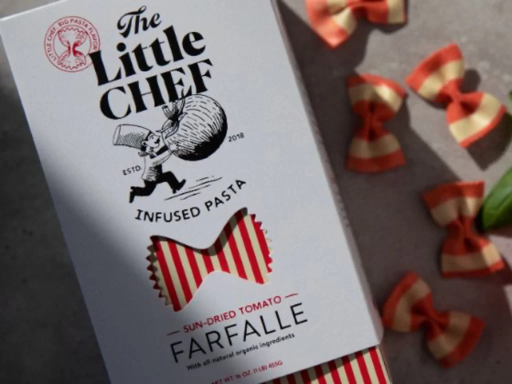 Pasta Farfalle Sun-dried Tomato White Red Black