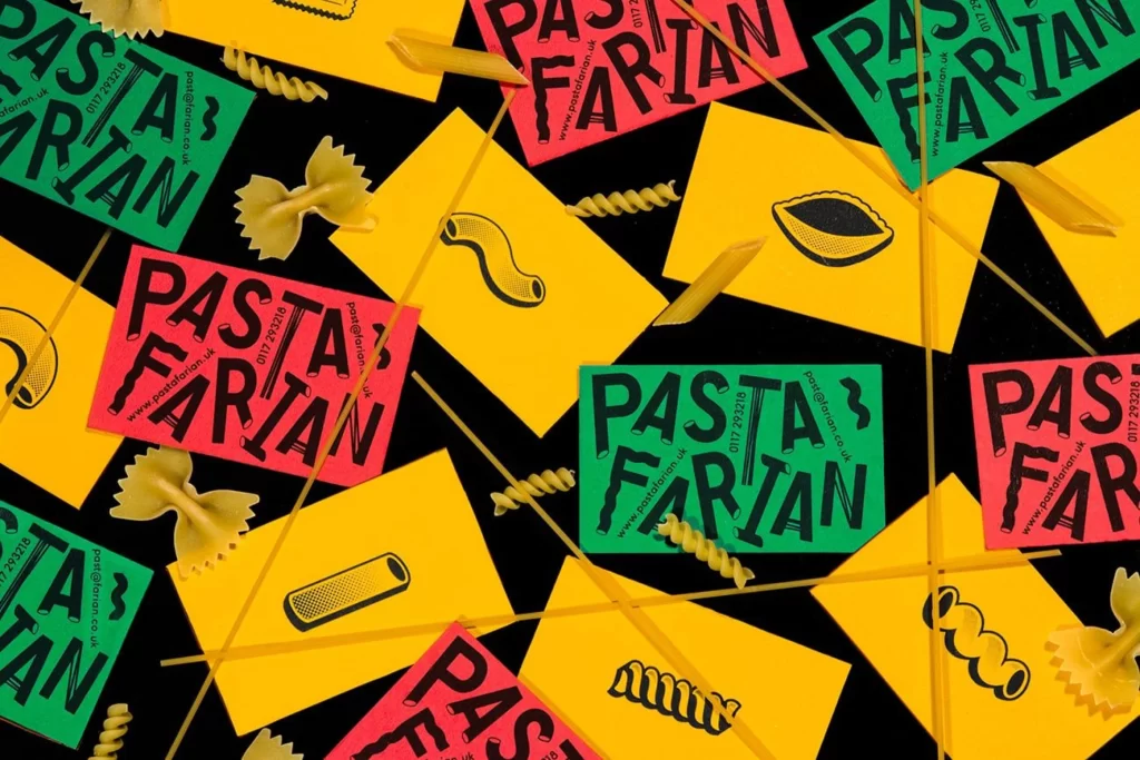 Pasta Farfan Yellow Green Red Black