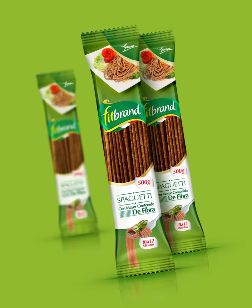 Pasta Fitbrand Green White Modern Typography