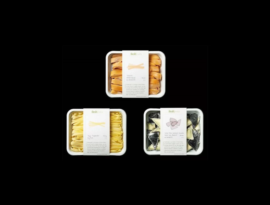 Pasta Fresh Minimalist Illustration Typography