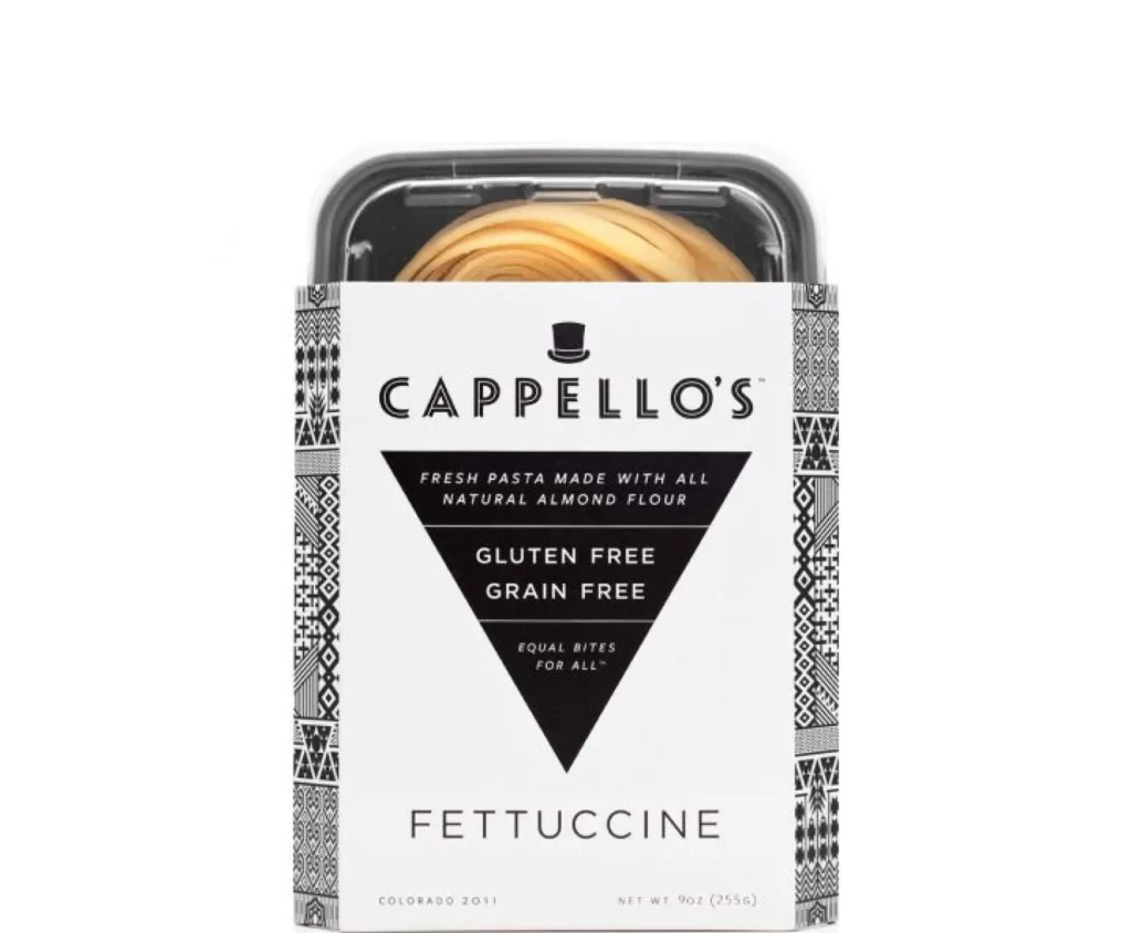 Pasta Gluten Free Grain Free Almond Flour Black White Modern