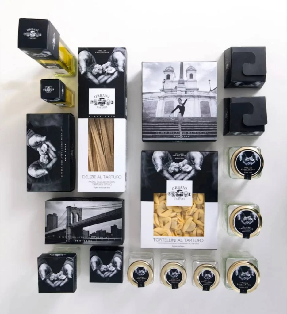 Pasta Gourmet Black White Elegant Truffle