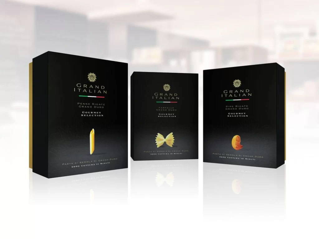 Pasta Granditalian Blackgold Elegant Italianflag