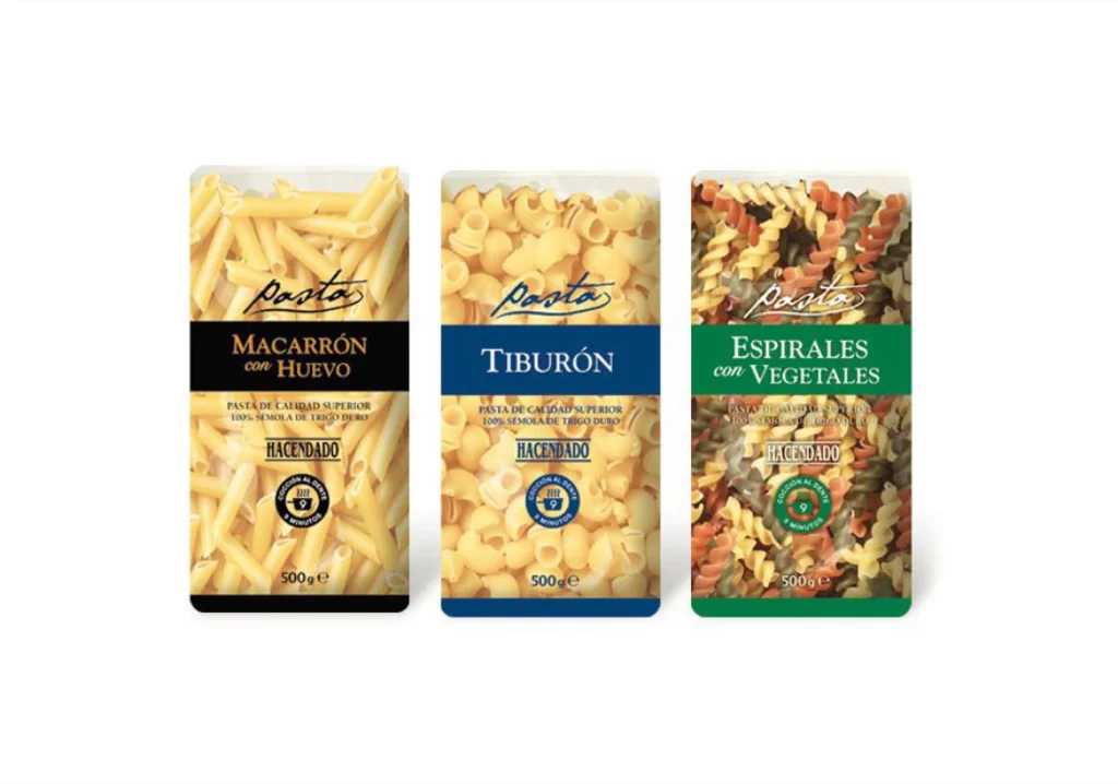 Pasta Hacendado Yellow Blue Green