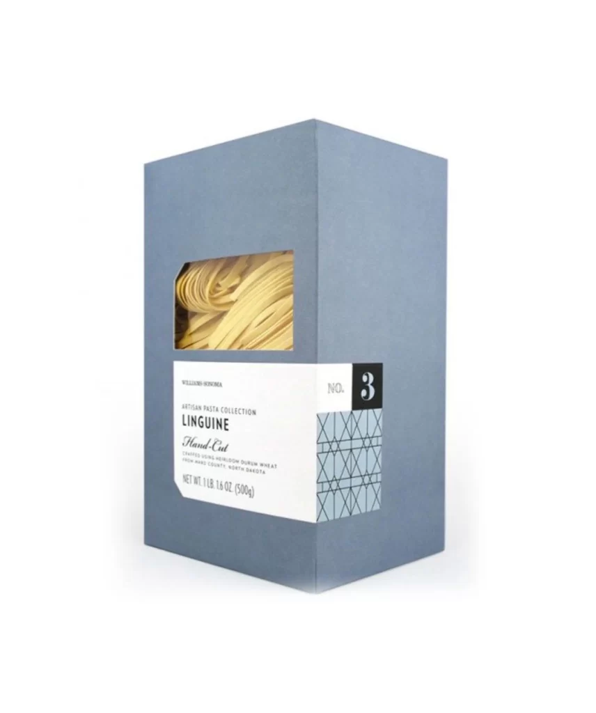 Pasta Hand-cut Blue Minimalist Typography