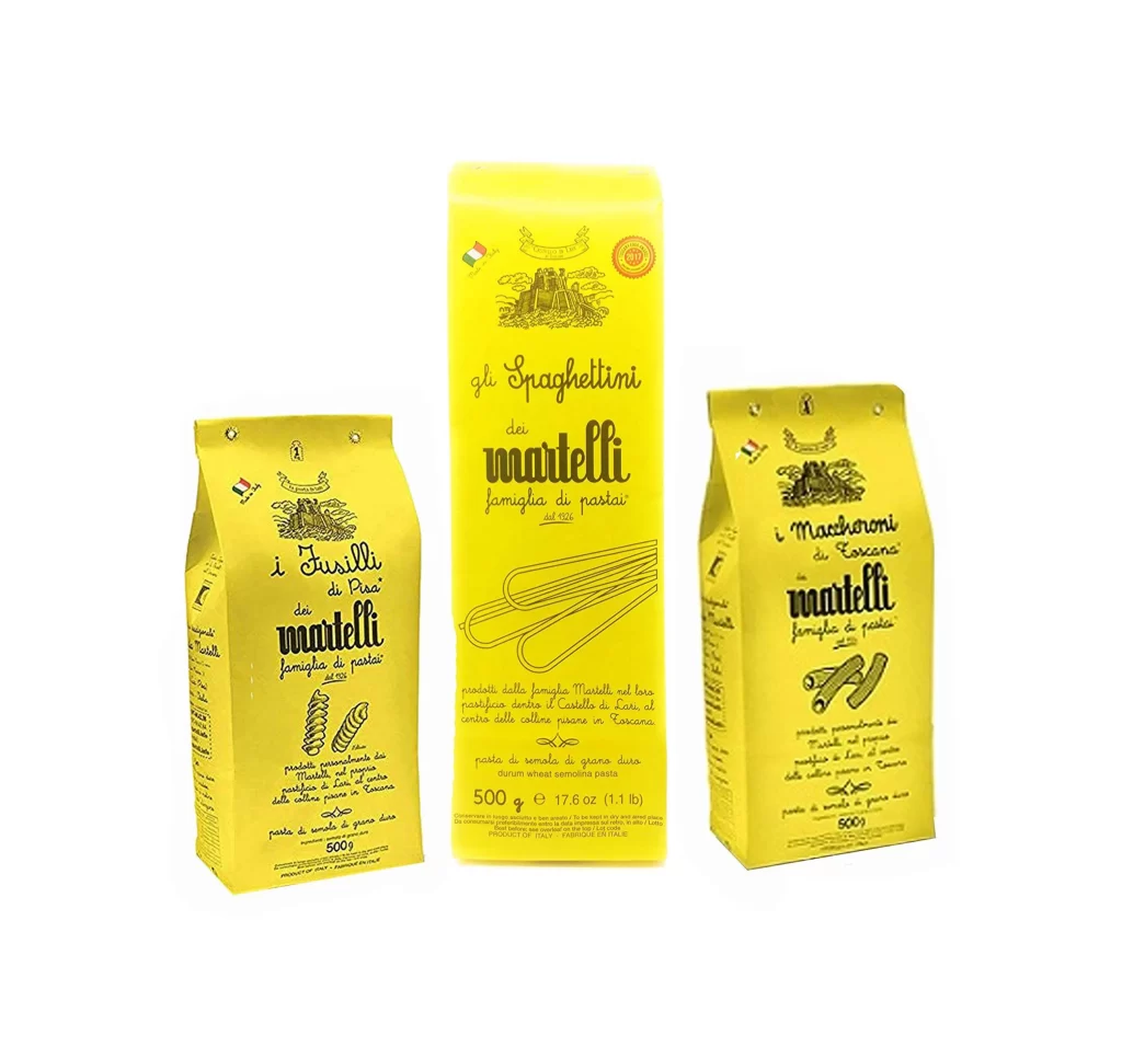 Pasta Italian Yellow Packaging Traditional