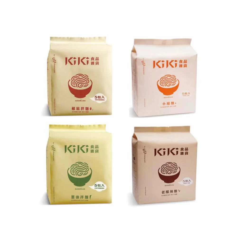 Pasta Kiki Traditional Yellow Green Brown