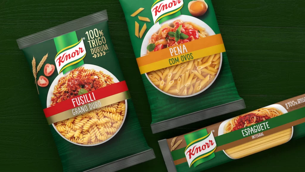 Pasta Knorr Green Yellow Red