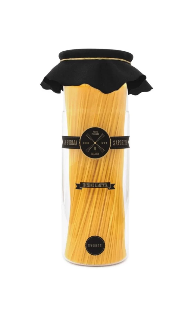 Pasta La Forma Black Gold Vintage Typography