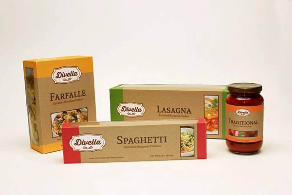 Pasta Lasagna Spaghetti Sauce Traditional Packaging