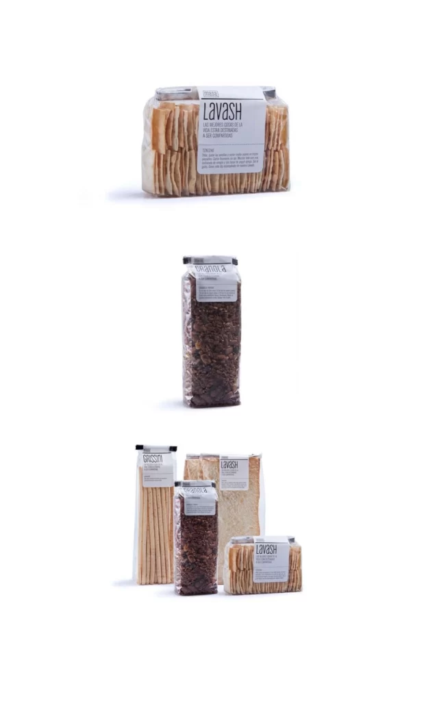 Pasta Lavash Grissini Crispy Noodles Brown White Minimalist