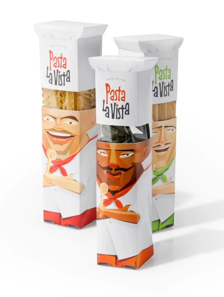 Pasta Lavista Packaging Colorful Chef