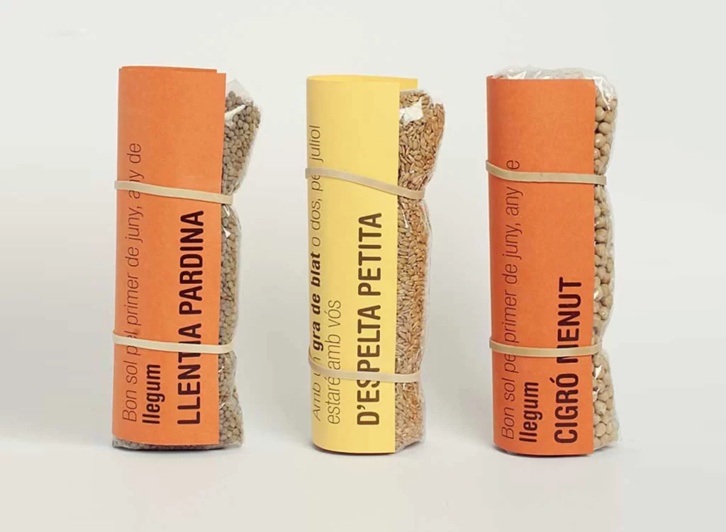 Pasta Legume Packaging Orange Yellow