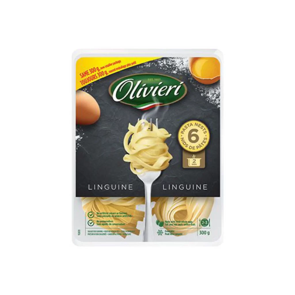 Pasta Linguine Olivieri Yellow Green Black