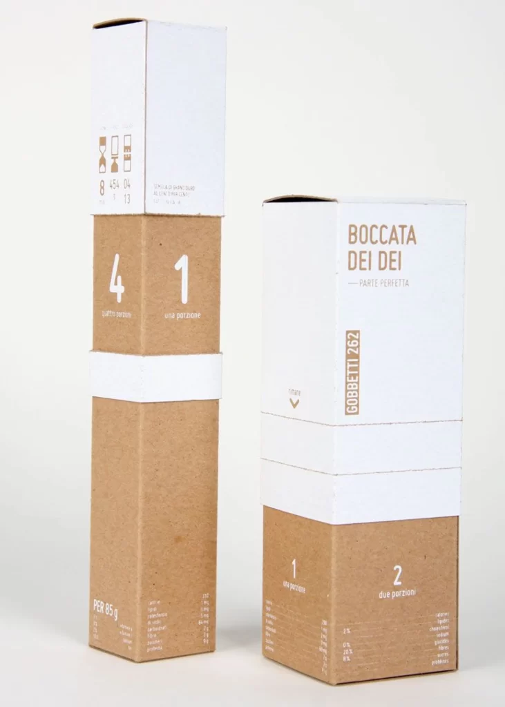 Pasta Minimalist Brown White