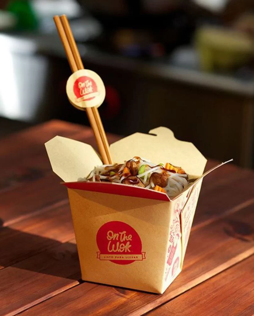 Pasta Noodle Food Onthewok Red Yellow Modern Illustration