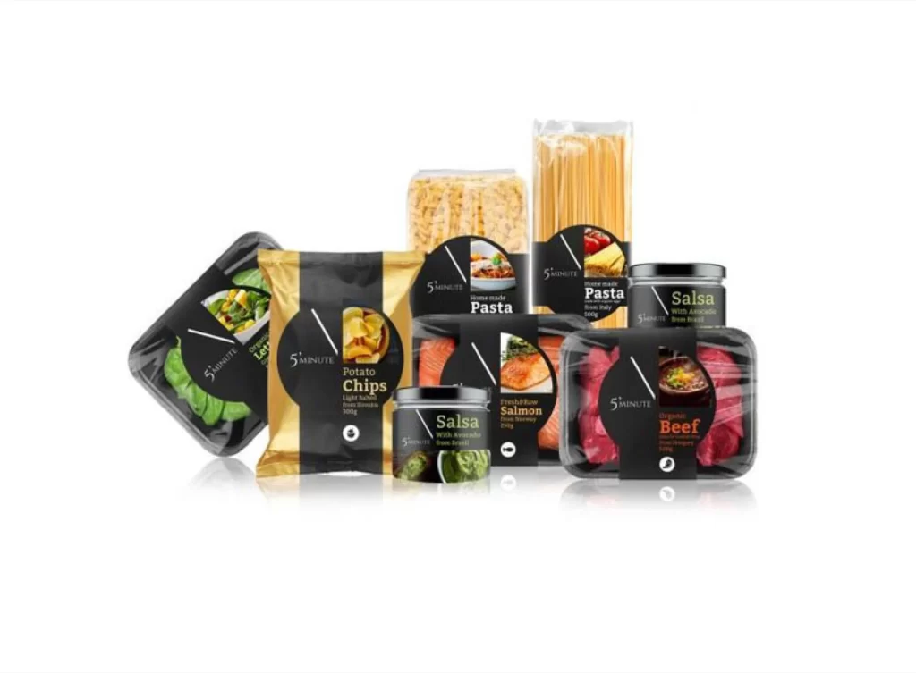 Pasta Noodle Food Packaging Modern Typography Photo