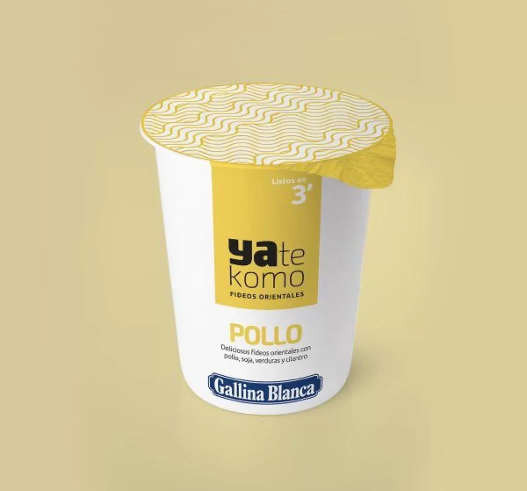 Pasta Noodles Yellow White Modern Typography