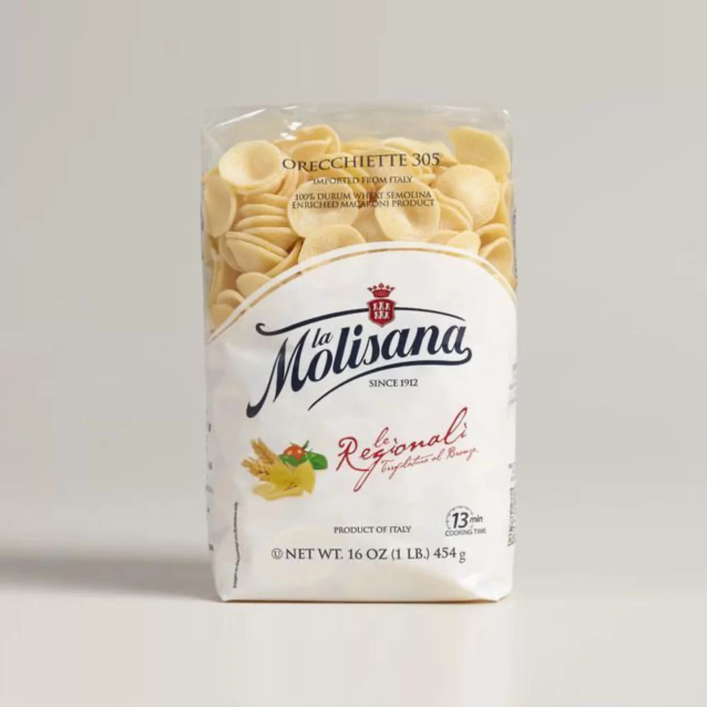 Pasta Orecchiette Molisana White Red Vintage