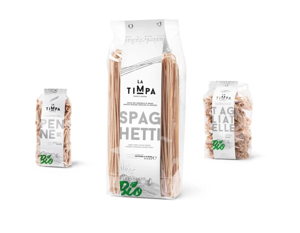 Pasta Organic Packaging White Green