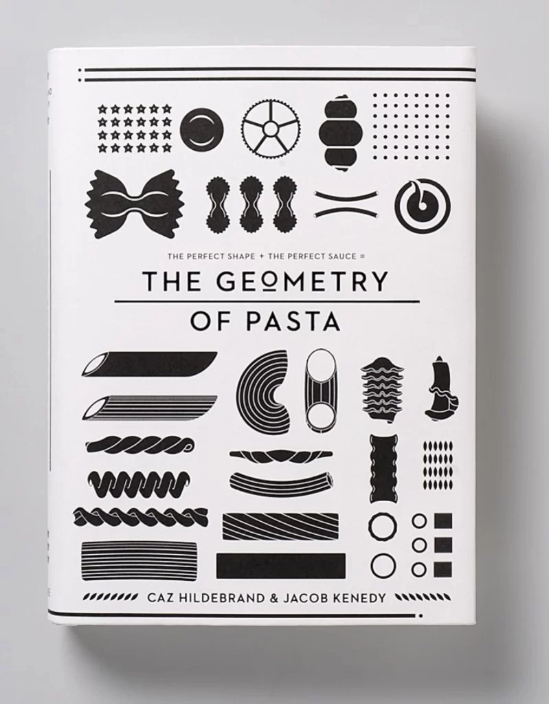 Pasta Packaging Black White Geometric Shapes Modern