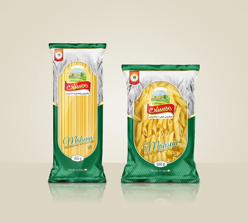 Pasta Packaging Mahsun Green Yellow Wheat