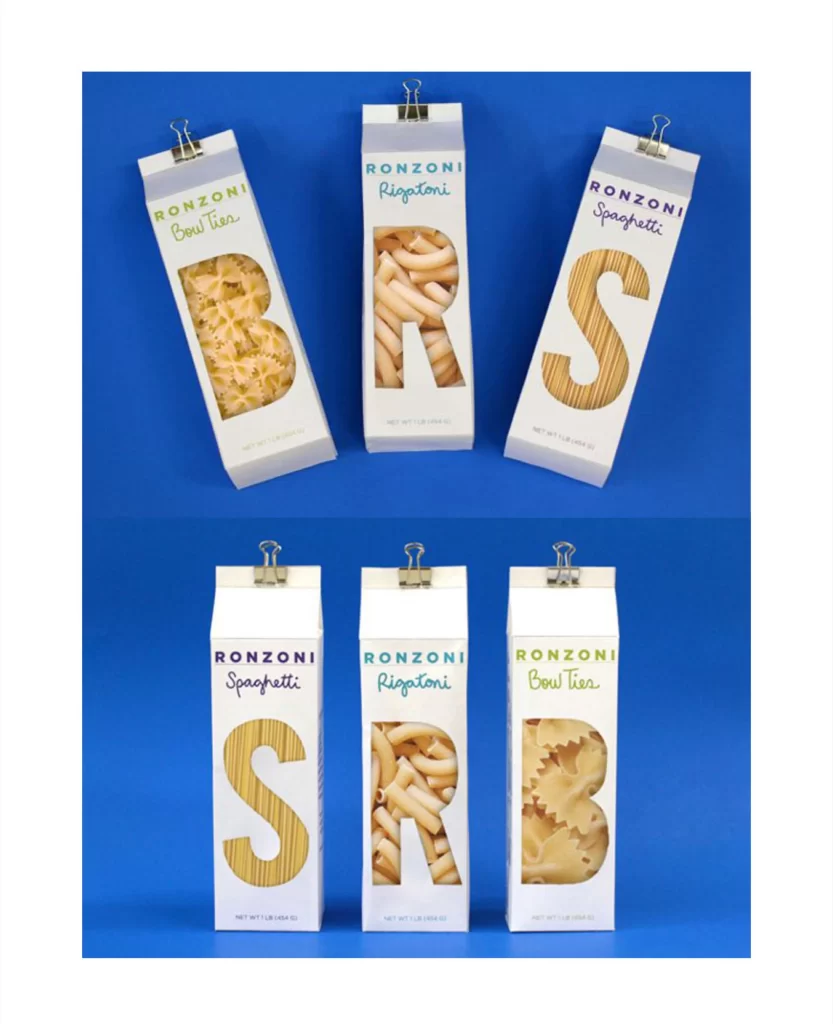 Pasta Packaging Ronzoni Colorful Creative