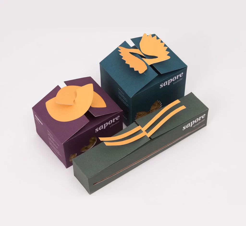 Pasta Packaging Sapore Colorful Modern