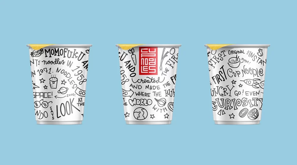 Pasta Packaging White Black Red Yellow