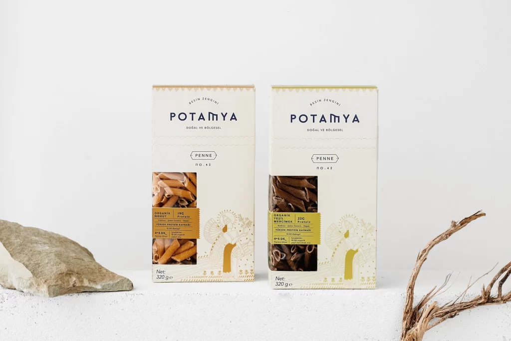 Pasta Penne Potamya Cream Yellow Natural