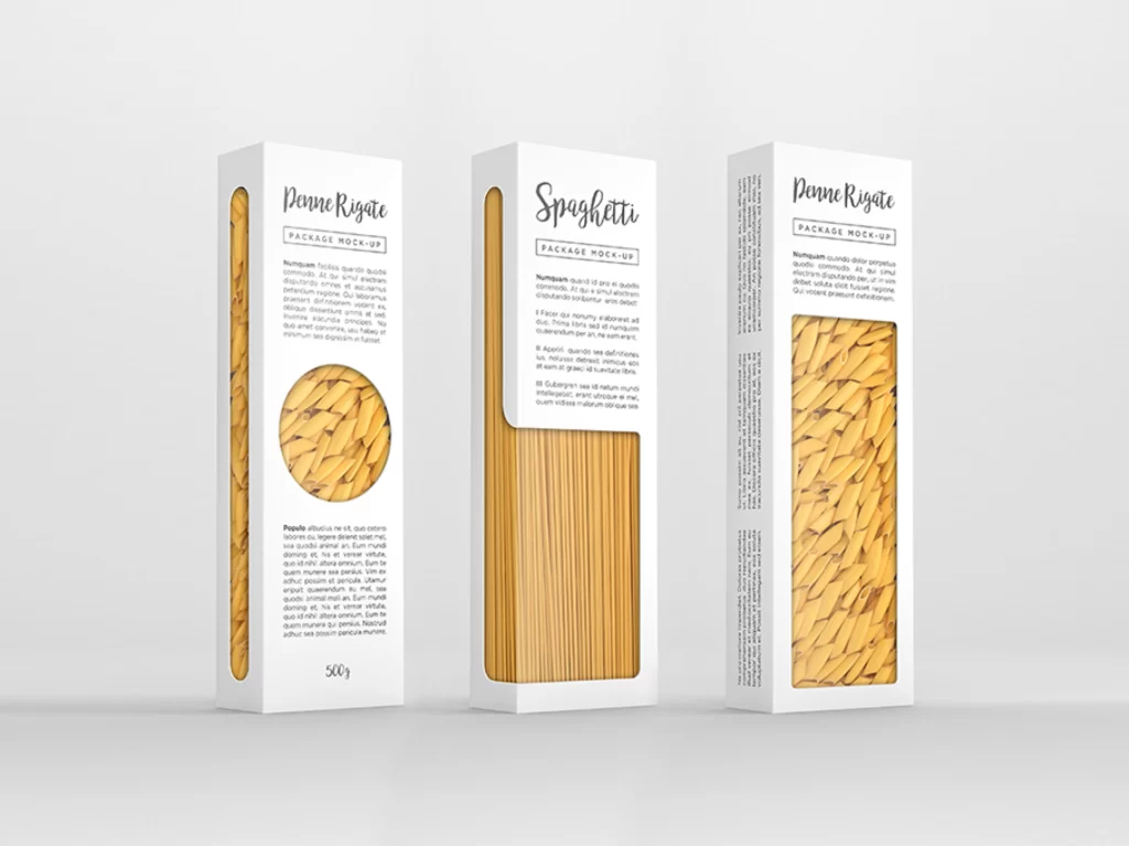 Pasta Penne Rigate Spaghetti White Yellow