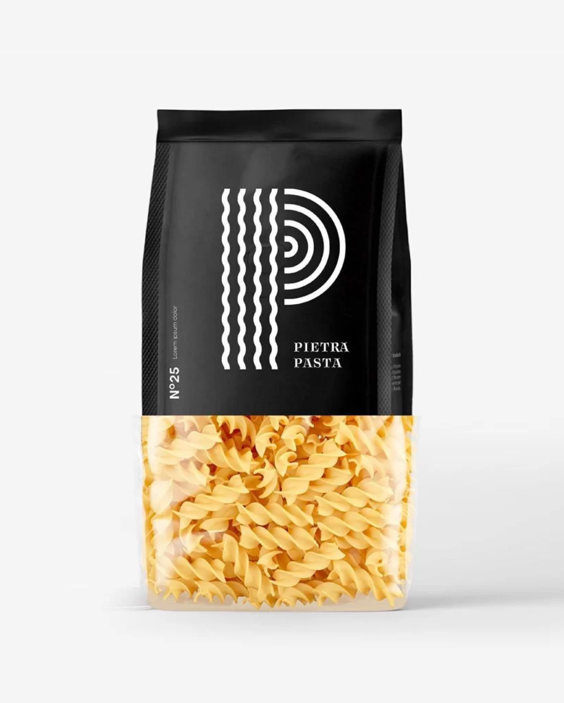 Pasta Pietra Black White Minimalist