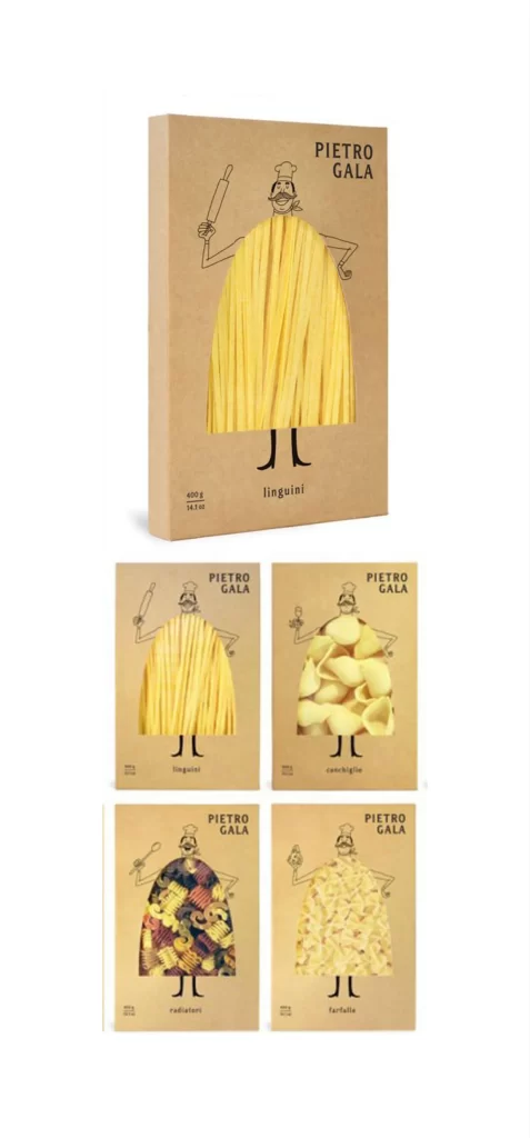 Pasta Pietrogala Yellow Creative Packaging