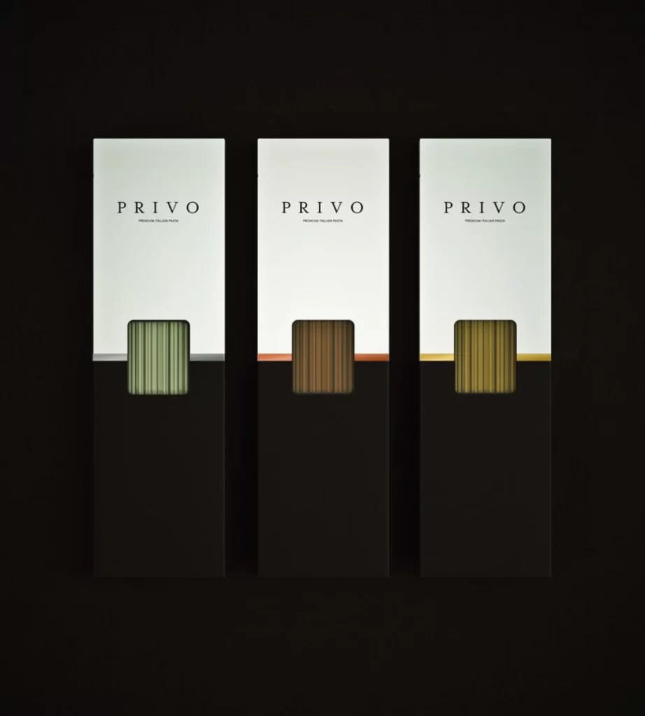 Pasta Privo Black White Green Brown Yellow