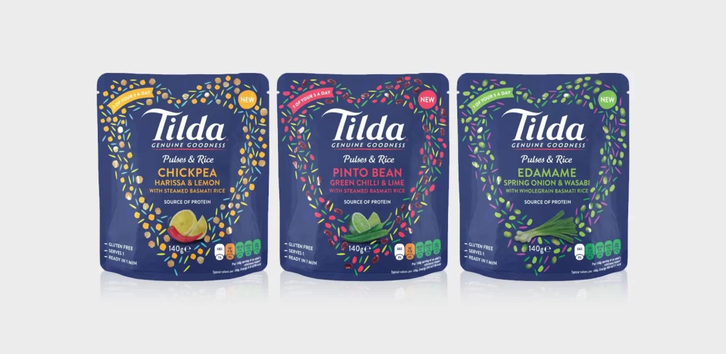 Pasta Rice Tilda Blue Yellow Red Green