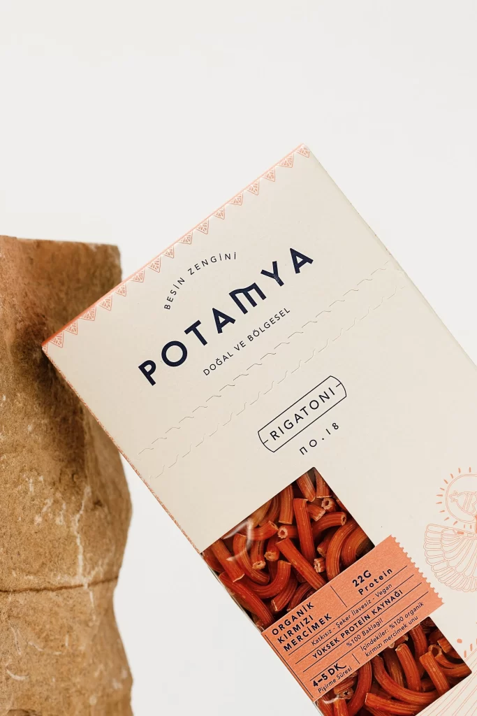 Pasta Rigatoni Potamya Orange White Organic