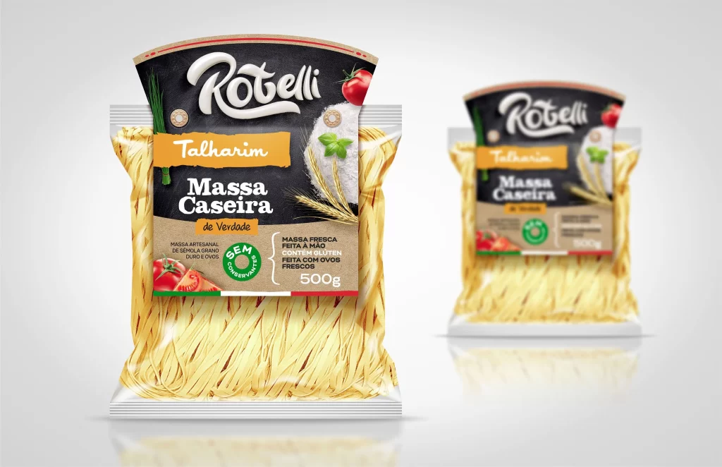 Pasta Rotelli Talharim Massa Caseira Fresh Wheat
