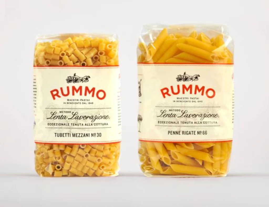 Pasta Rummo Yellow Red Vintage
