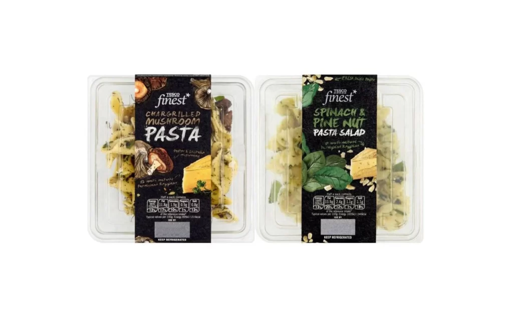 Pasta Salad Tesco Finest Black Green
