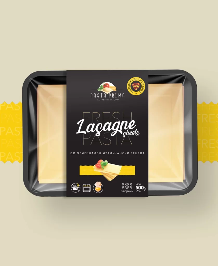 Pasta Sheets Pasta Prima Fresh Black Yellow Italian