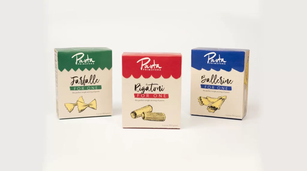 Pasta Single-serving Colorful Packaging
