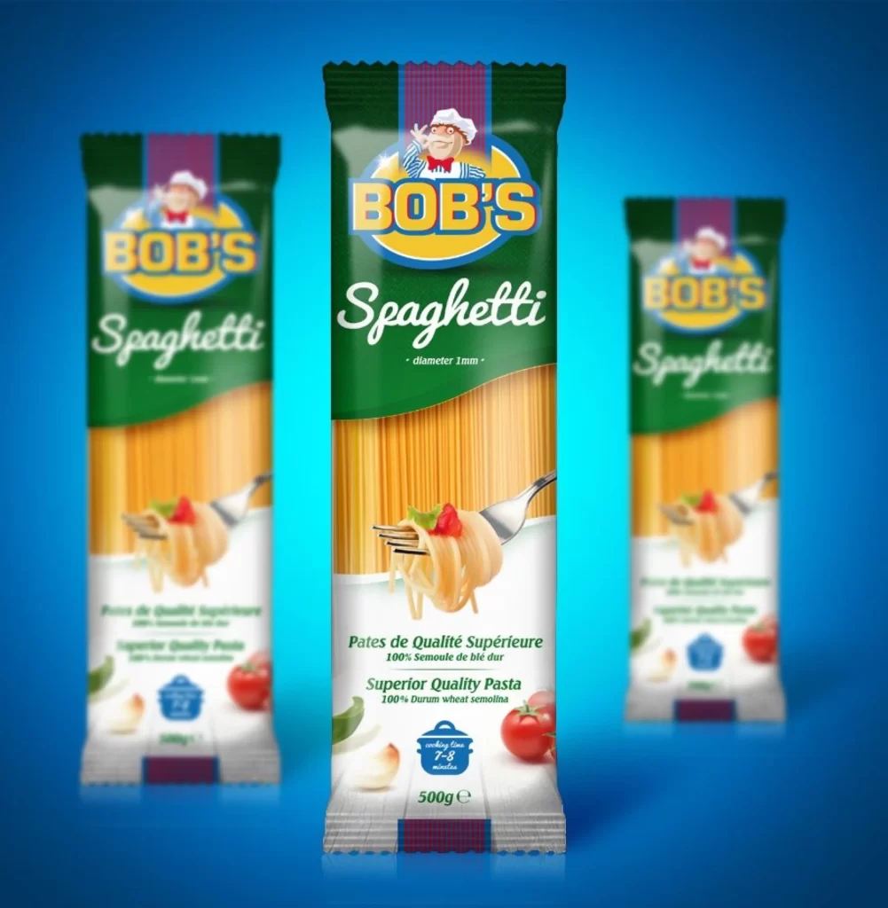 Pasta Spaghetti Bobs Green Yellow White